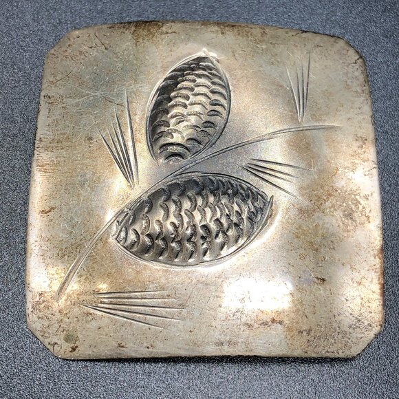 Stuart Nye Signed 1940's Sterling Silver 925 Pine Cone - Picture 1 of 4